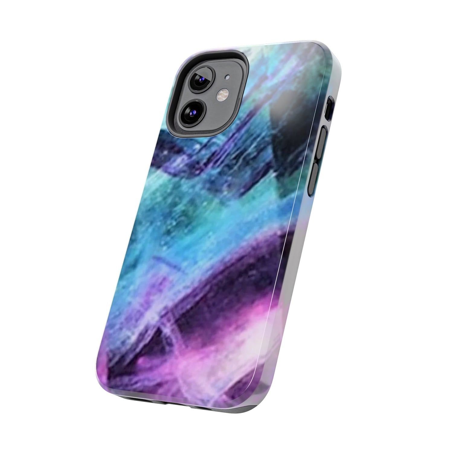 Fluorite phone case, Fluorite art, crystal art, rainbow Fluorite, crystalphone case, Tough Phone Cases Daddy N Daughter Gemstones 