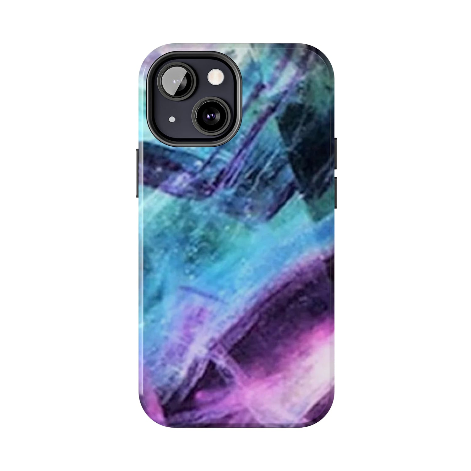 Fluorite phone case, Fluorite art, crystal art, rainbow Fluorite, crystalphone case, Tough Phone Cases Daddy N Daughter Gemstones 