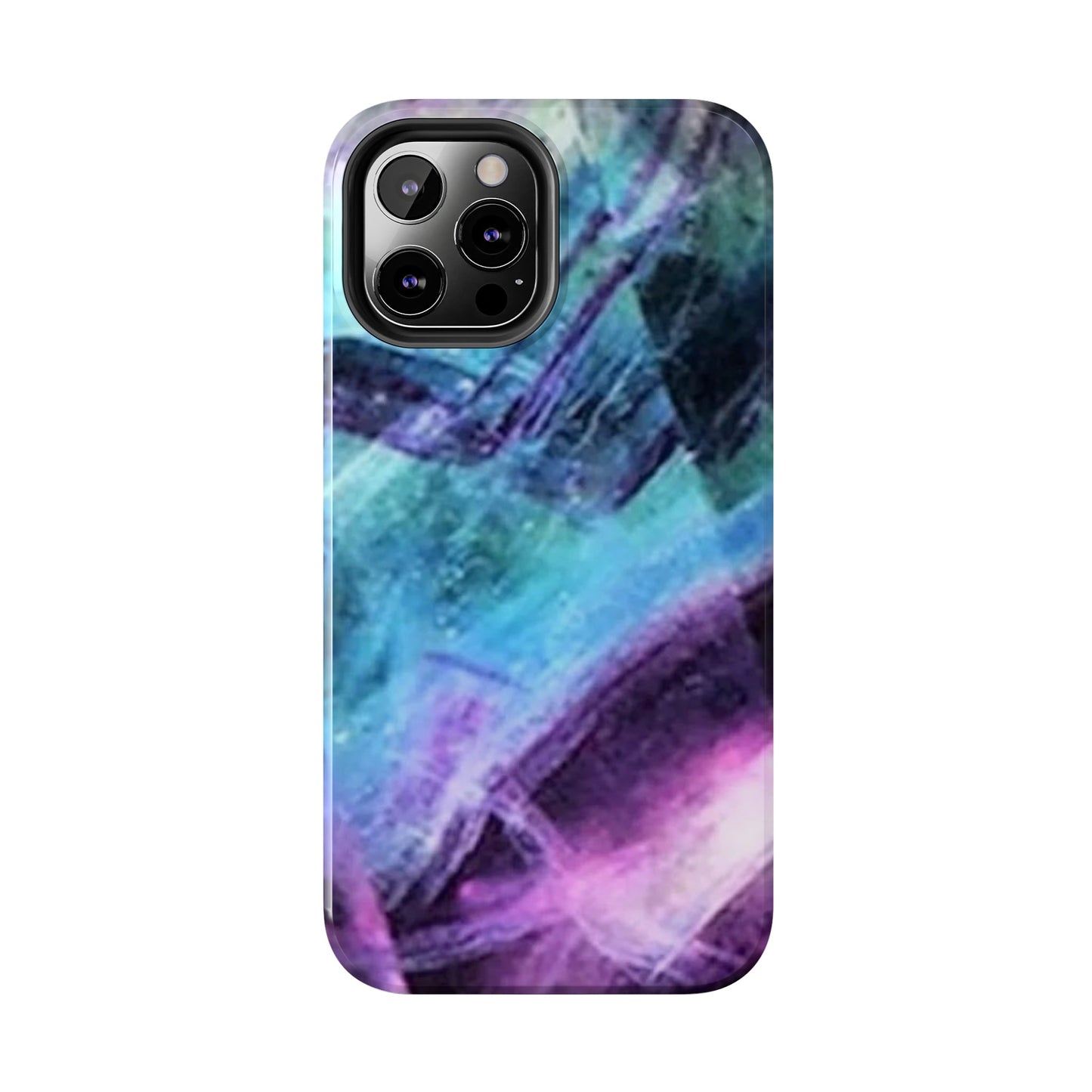 Fluorite phone case, Fluorite art, crystal art, rainbow Fluorite, crystalphone case, Tough Phone Cases Daddy N Daughter Gemstones 