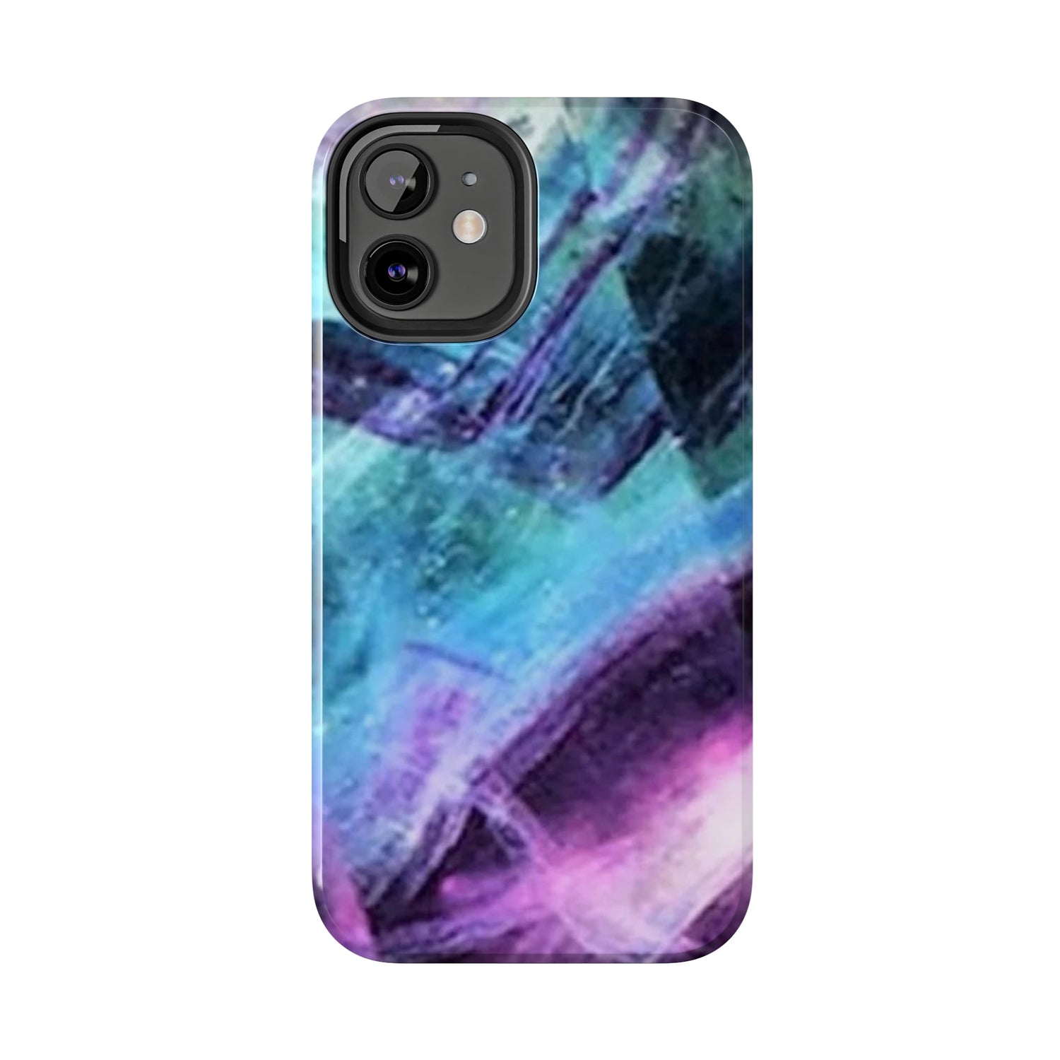 Fluorite phone case, Fluorite art, crystal art, rainbow Fluorite, crystalphone case, Tough Phone Cases Daddy N Daughter Gemstones 