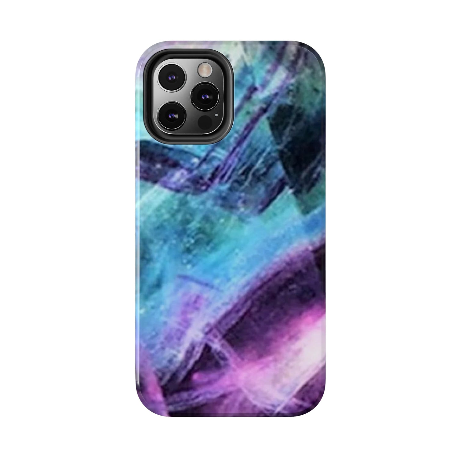 Fluorite phone case, Fluorite art, crystal art, rainbow Fluorite, crystalphone case, Tough Phone Cases Daddy N Daughter Gemstones 