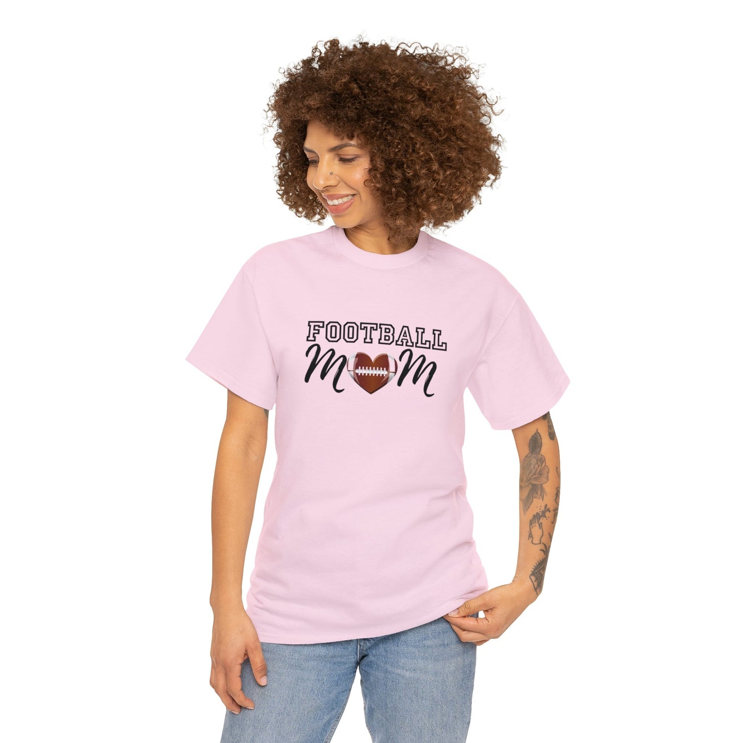 Football mom, football, mom shirt, mothers day, sports shirt, mom, mama shirt, football shirt, mama, mom t-shirt, t-shirt,Heavy Cotton Tee Daddy N Daughter Gemstones 