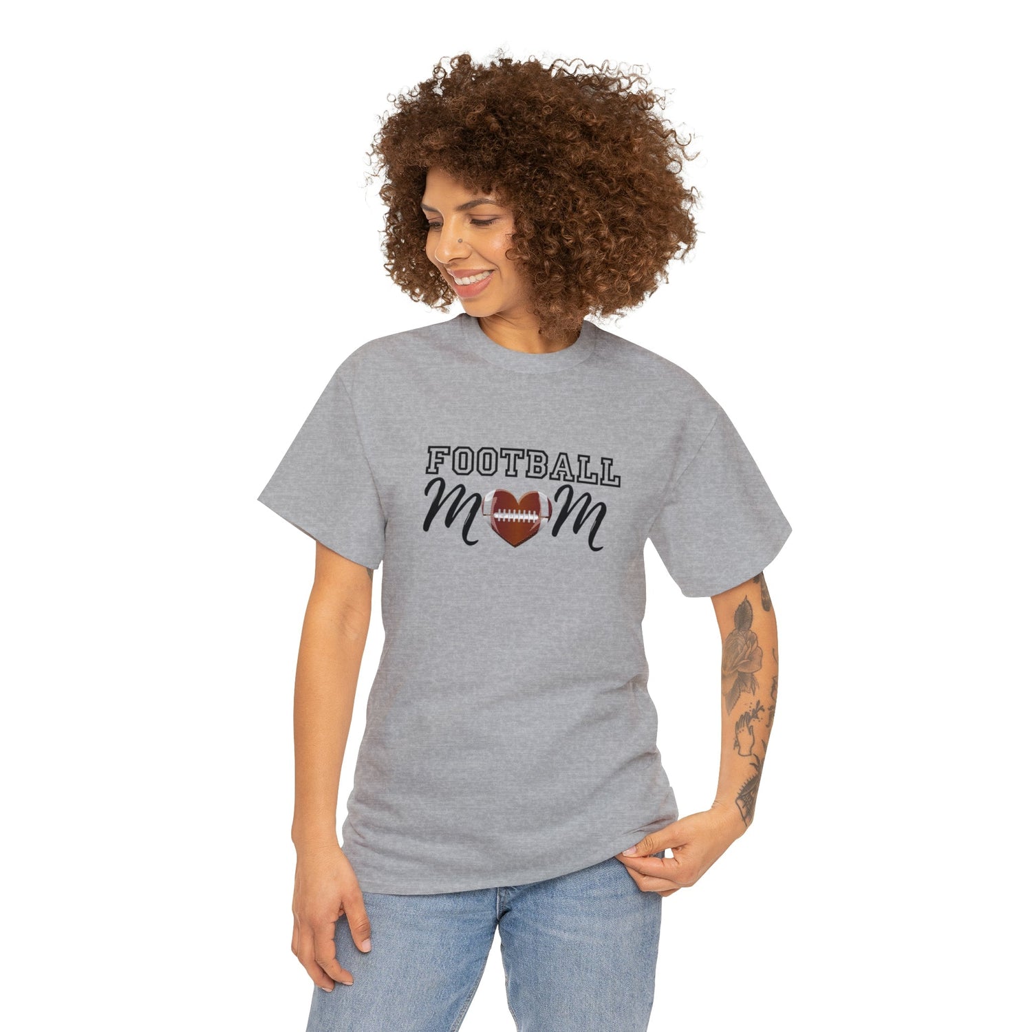 Football mom, football, mom shirt, mothers day, sports shirt, mom, mama shirt, football shirt, mama, mom t-shirt, t-shirt,Heavy Cotton Tee Daddy N Daughter Gemstones 