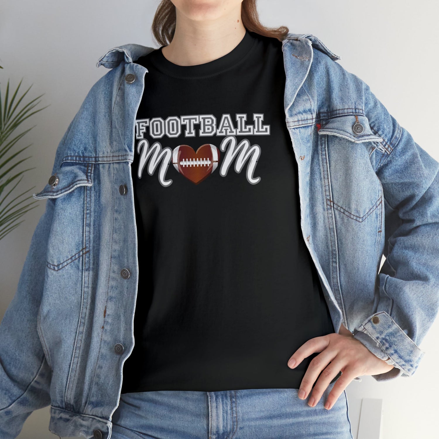 Football mom, football, mom shirt, mothers day, sports shirt, mom, mama shirt, football shirt, mama, mom t-shirt, t-shirt, Heavy Cotton Tee Daddy N Daughter Gemstones 