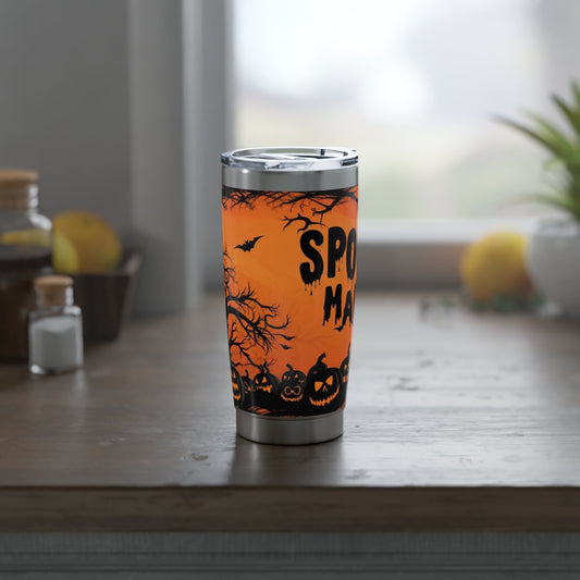 Halloween tumbler, halloween, spooky, pumpkin, Vagabond 20oz Tumbler Daddy N Daughter Gemstones 