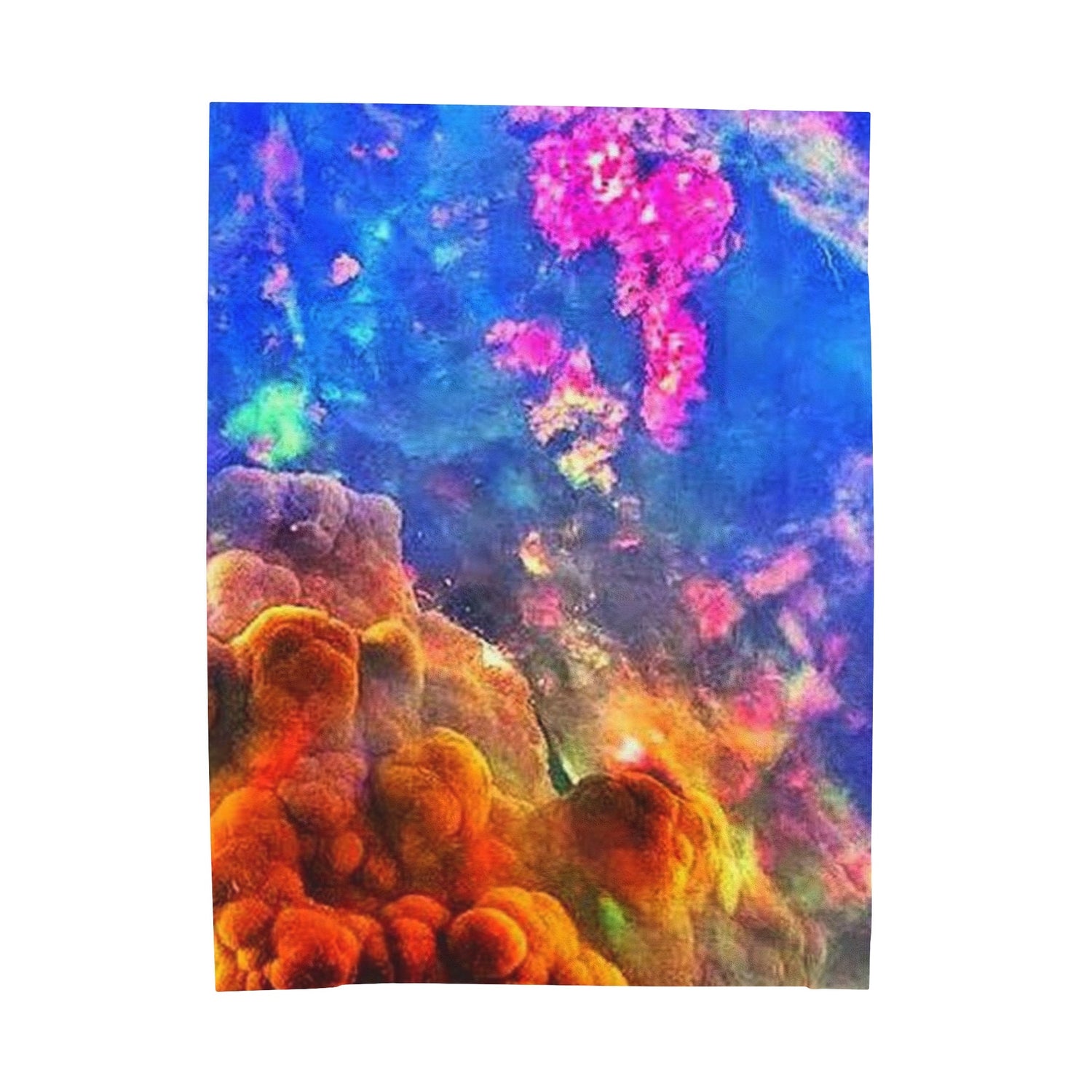 Incredible opal blanket, crystal, opal, crystal blanket, opal art, crystal art, Velveteen Plush Blanket Daddy N Daughter Gemstones 