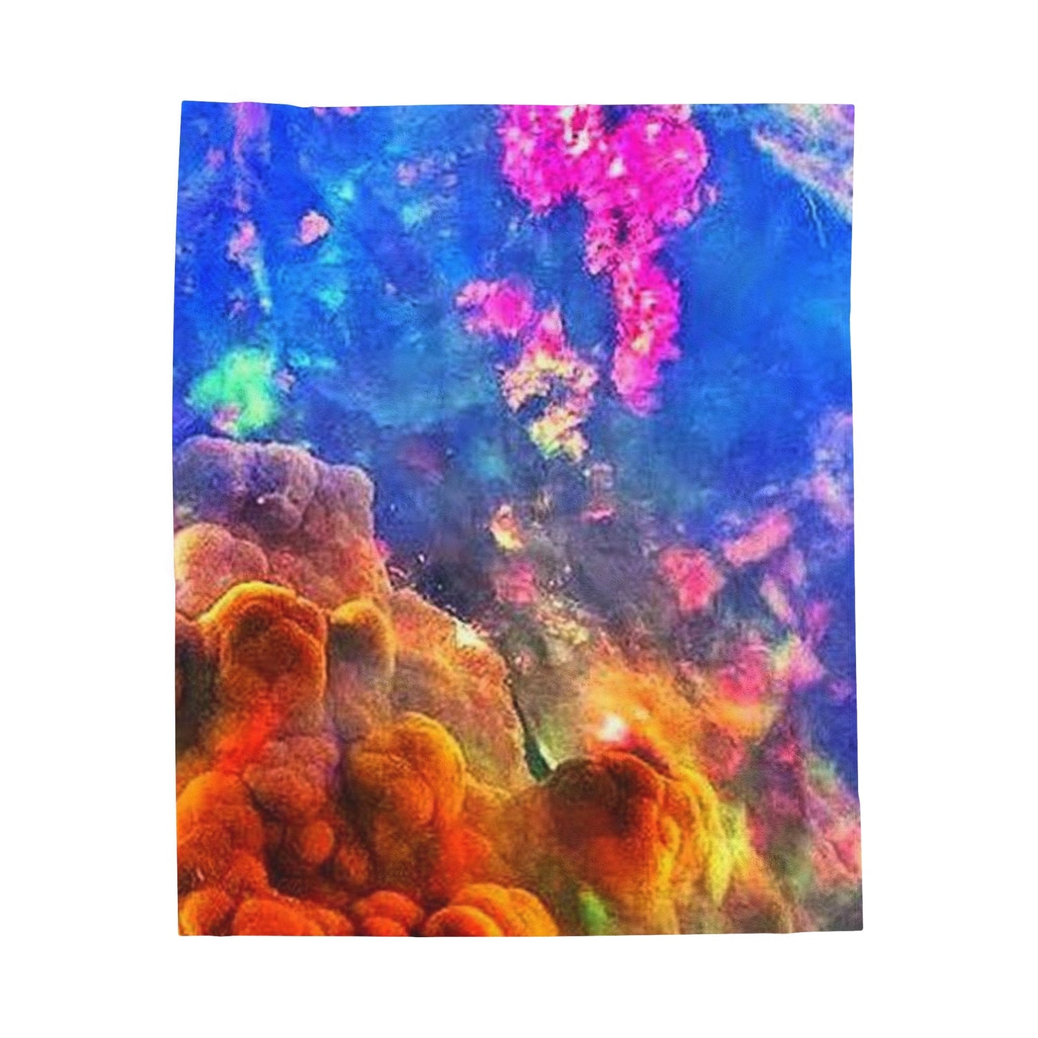 Incredible opal blanket, crystal, opal, crystal blanket, opal art, crystal art, Velveteen Plush Blanket Daddy N Daughter Gemstones 