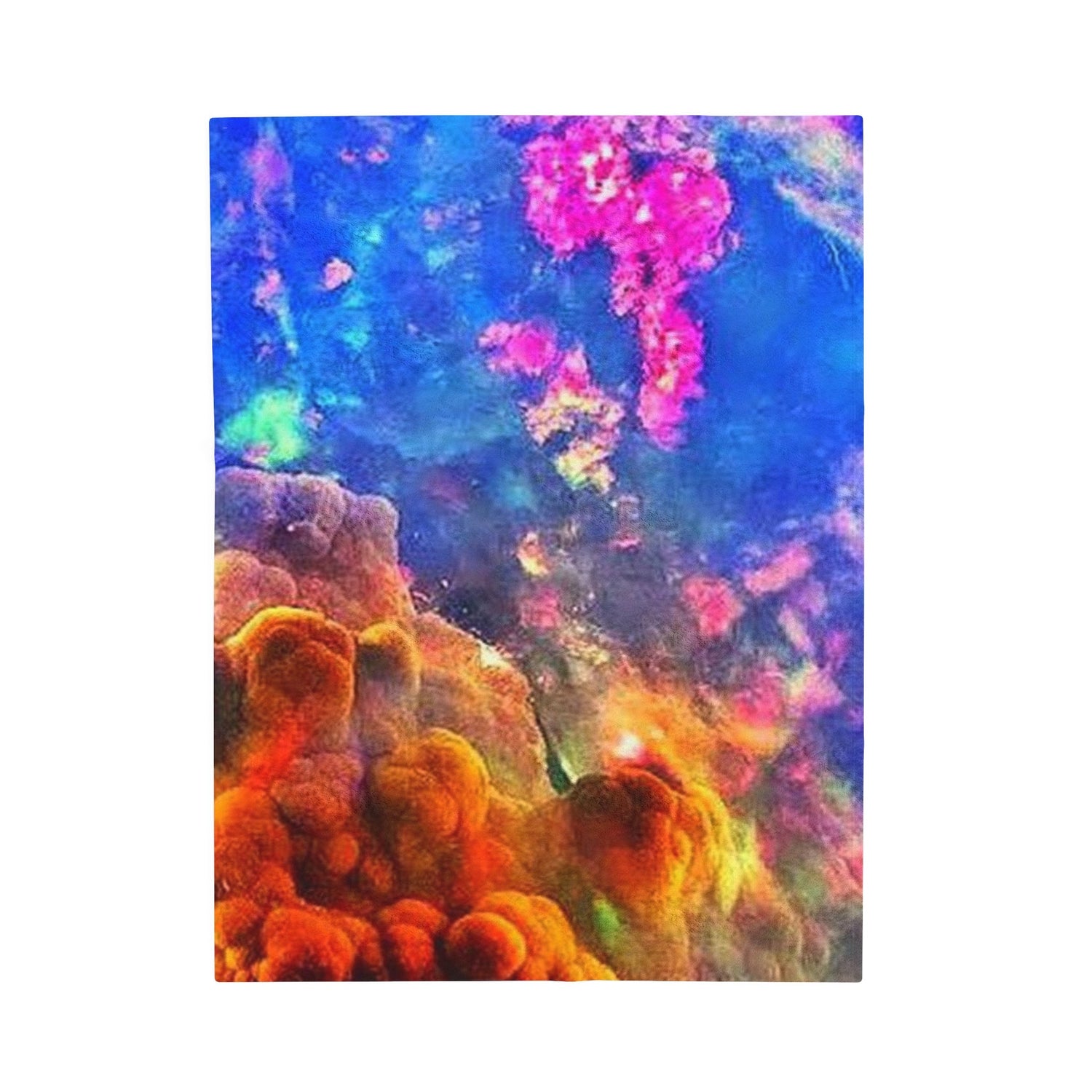 Incredible opal blanket, crystal, opal, crystal blanket, opal art, crystal art, Velveteen Plush Blanket Daddy N Daughter Gemstones 