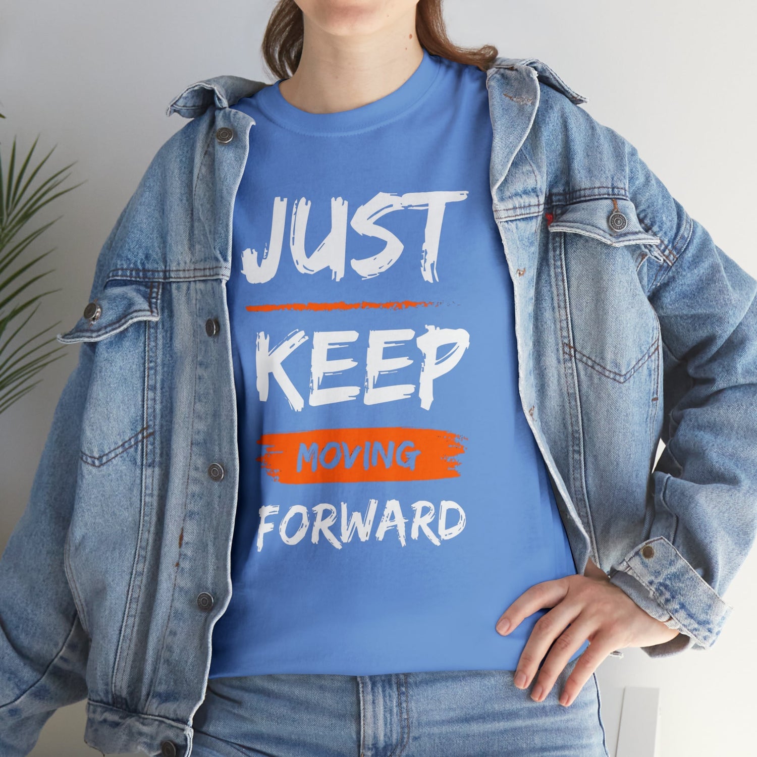 Just keep moving, inspirational shirt, motivation, motivational t-shirt, motivate, inspire, t-shirt,Heavy Cotton Tee Daddy N Daughter Gemstones 
