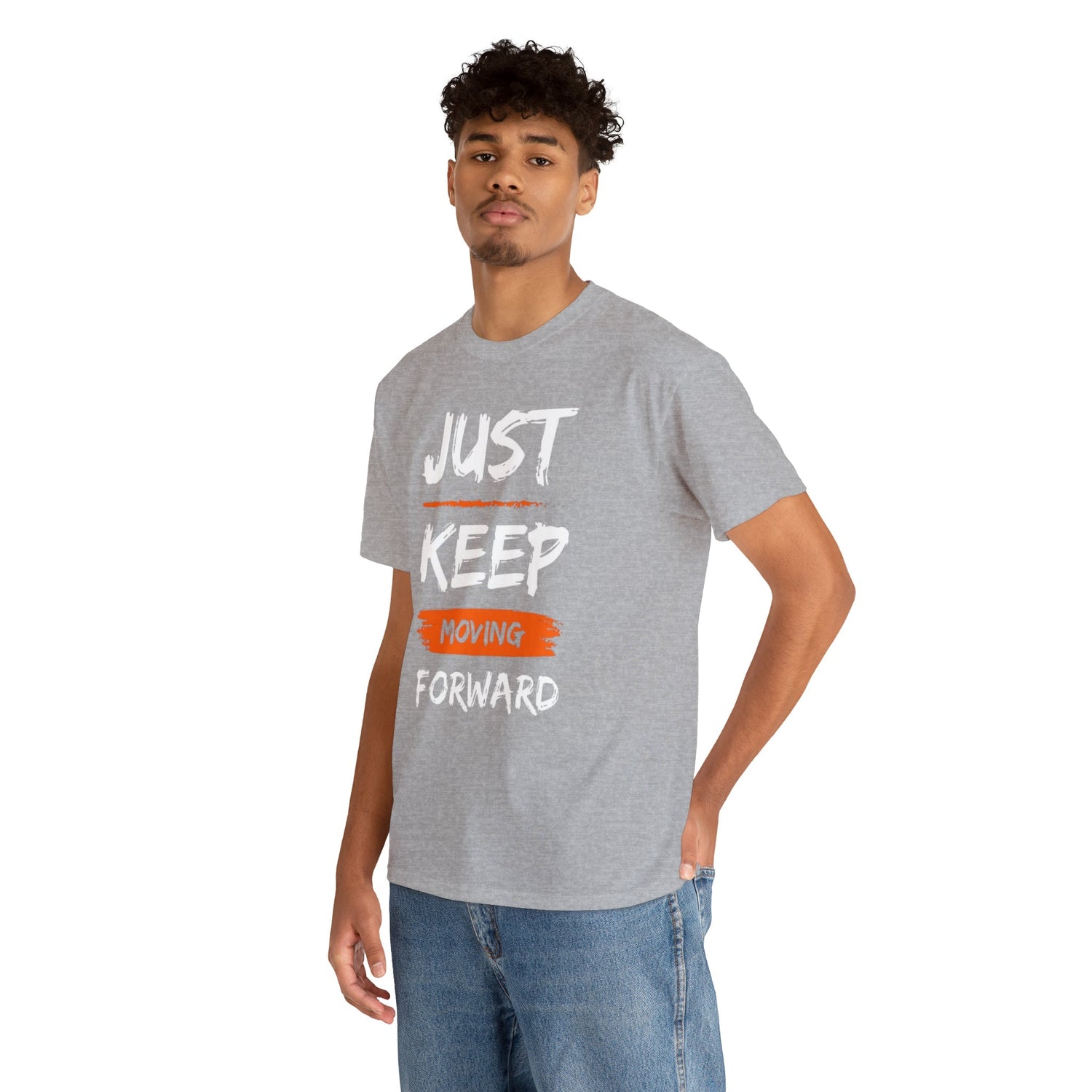 Just keep moving, inspirational shirt, motivation, motivational t-shirt, motivate, inspire, t-shirt,Heavy Cotton Tee Daddy N Daughter Gemstones 