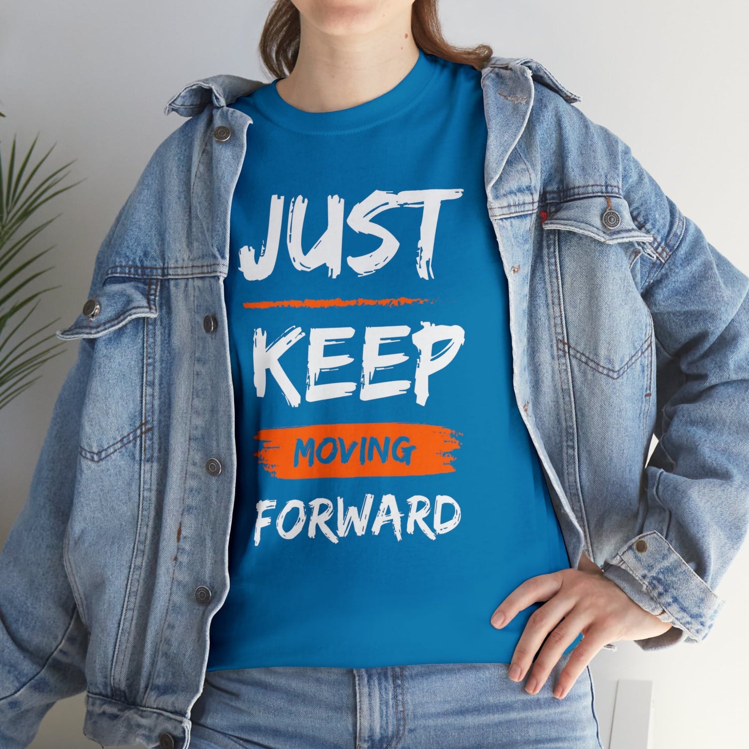 Just keep moving, inspirational shirt, motivation, motivational t-shirt, motivate, inspire, t-shirt,Heavy Cotton Tee Daddy N Daughter Gemstones 