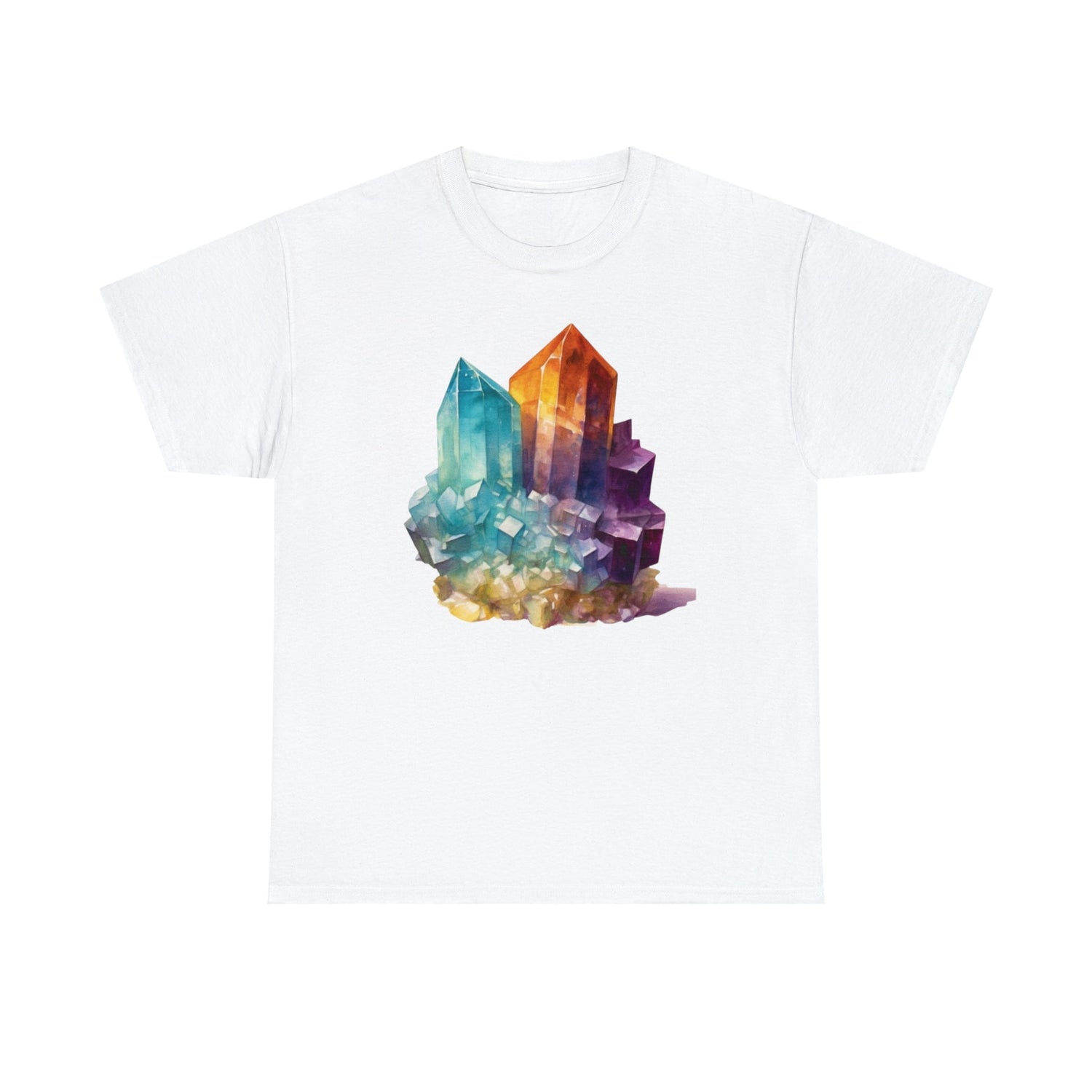 Watercolor Crystal art Unisex Heavy Cotton Tee Daddy N Daughter Gemstones 