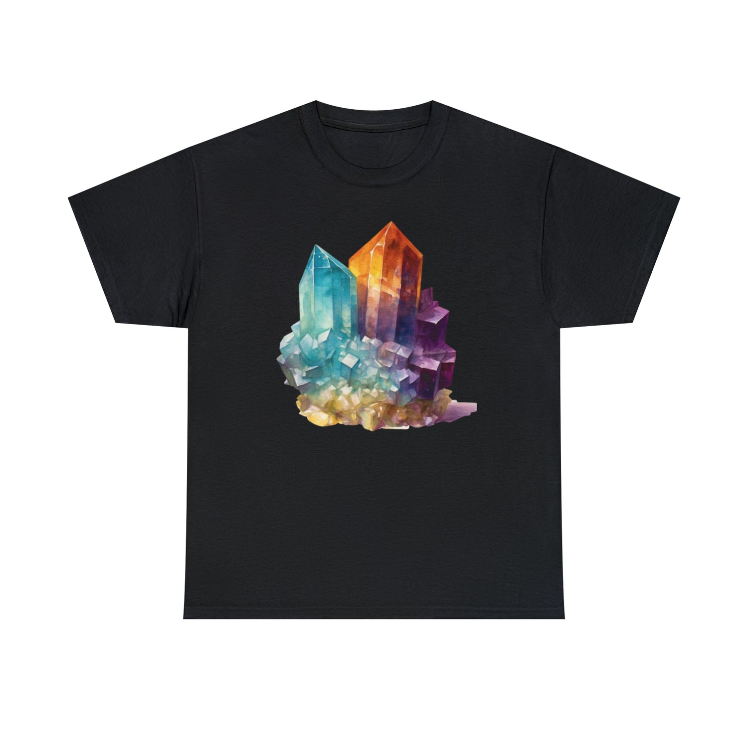 Watercolor Crystal art Unisex Heavy Cotton Tee Daddy N Daughter Gemstones 