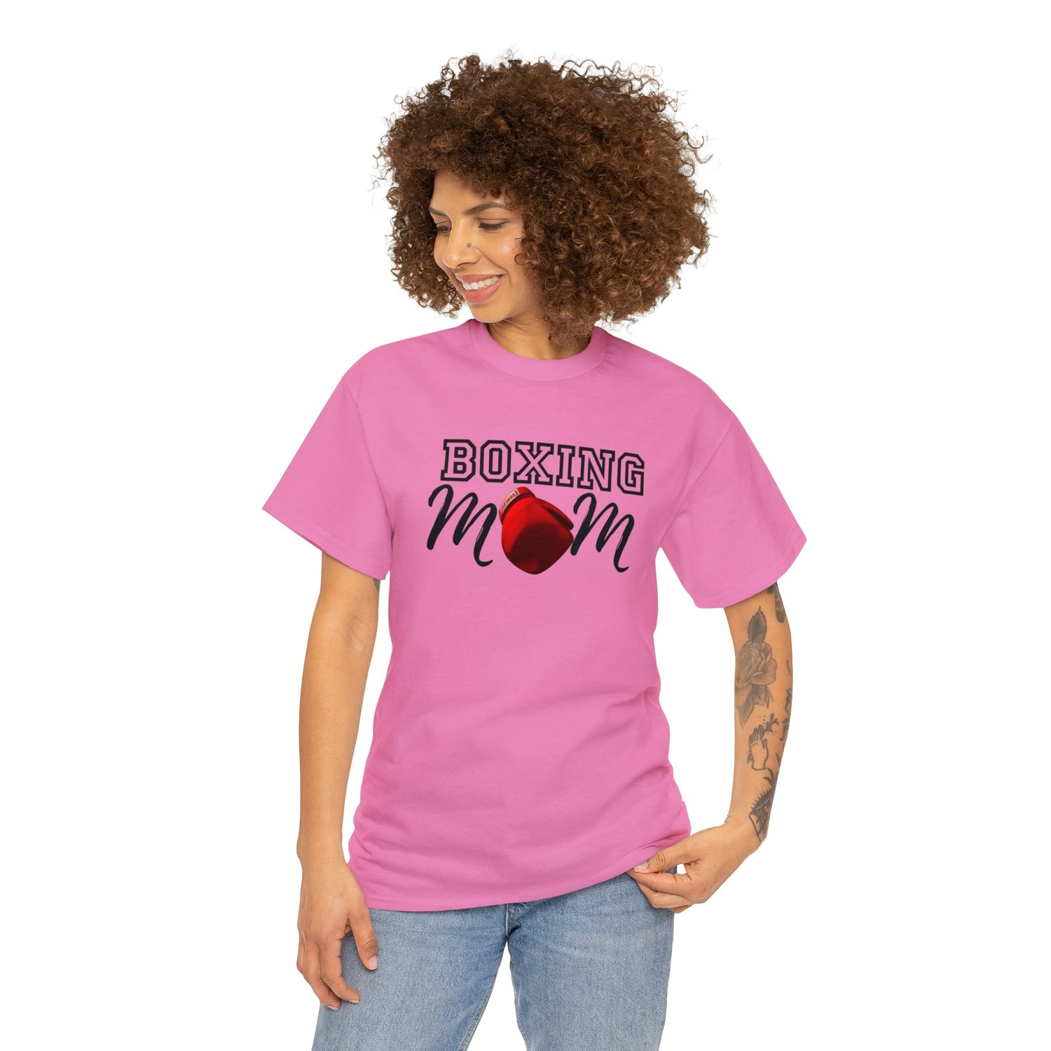 boxing mom, boxing, mom shirt, mothers day, sports shirt, mom, mama shirt, boxing shirt, mama, mom t-shirt, t-shirt,Heavy Cotton Tee Daddy N Daughter Gemstones 